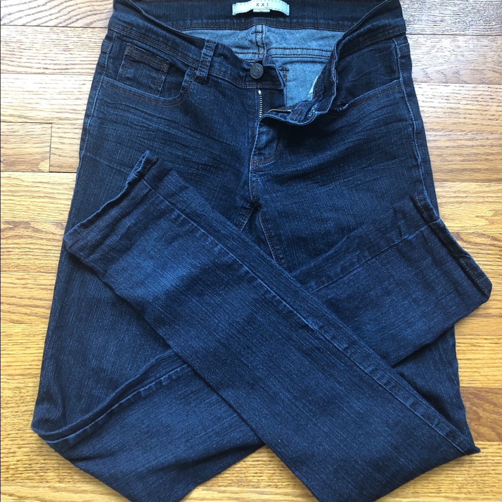 Forever XXI Stretch Straight-leg Jeans